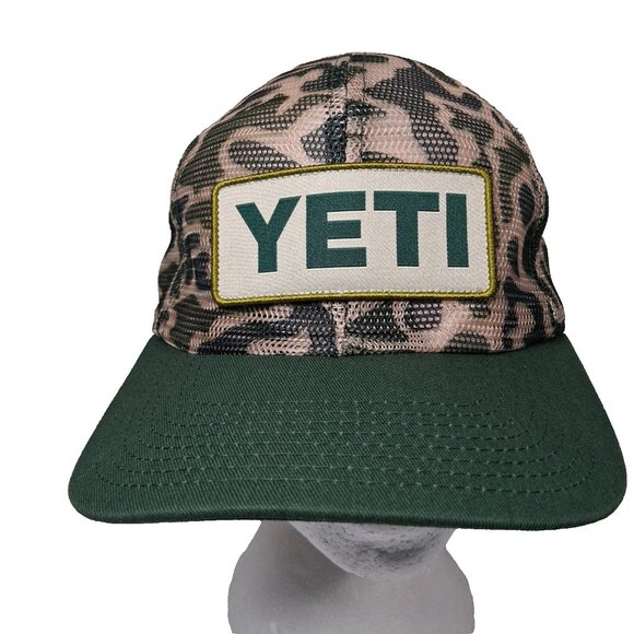 Yeti Other - YETI Coolers Cap Hat Camo Mesh Snap Back Camouflage Green Hunting Hunt Outdoors